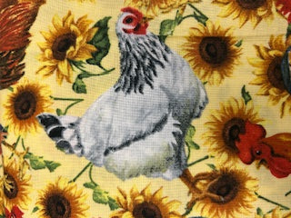 Colorful Chicken and Rooster Blanket and Gift
