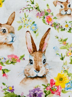 Beautiful designer Easter Bunny blanket and decor