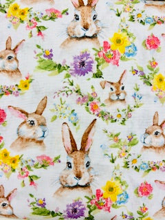 Beautiful designer Easter Bunny blanket and decor