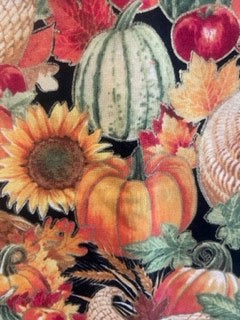 Gorgeous Fall Harvest Blanket and Decor