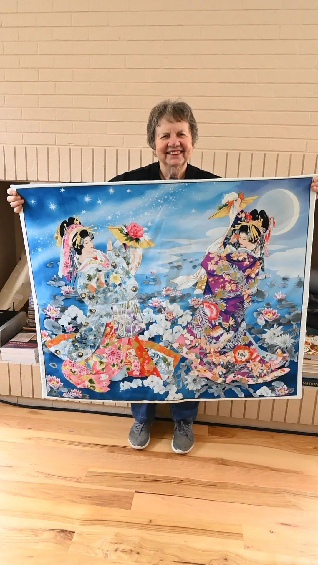 Beautiful Asian Dancers Lap Quilt and Throw