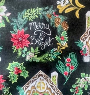 Perfect Christmas Wreaths and Gingerbread Blanket