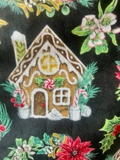 Perfect Christmas Wreaths and Gingerbread Blanket