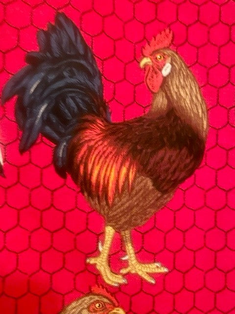 Designer Chickens and Rooster Blanket