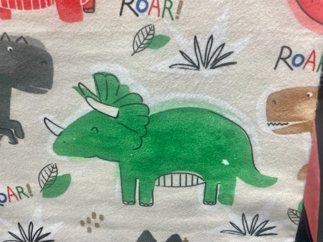 Cute Dinosaur Reversible Blanket