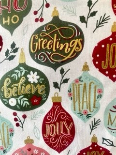 Designer Christmas Ornament Reversible Blanket