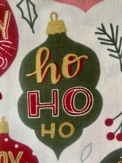 Designer Christmas Ornament Reversible Blanket