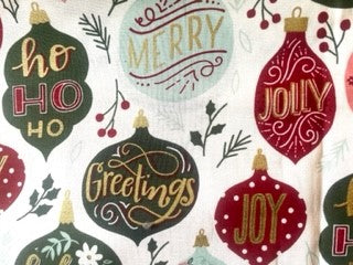 Designer Christmas Ornament Reversible Blanket