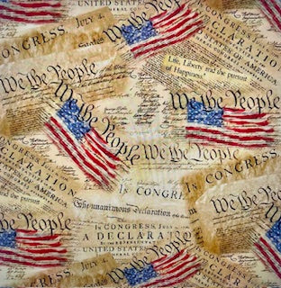 Designer Patriotic Blanket