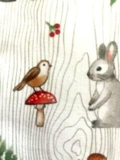 Sweet Forrest Animals and Alphabet Reversible Baby Blanket