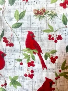 Beautiful Christmas and Cardinal Reversible Blanket