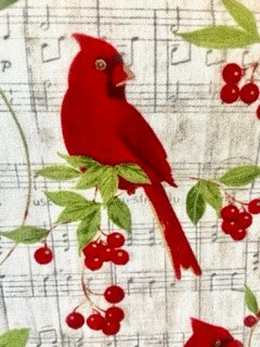 Beautiful Christmas and Cardinal Reversible Blanket