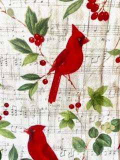 Beautiful Christmas and Cardinal Reversible Blanket