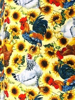 Colorful Chicken and Rooster Blanket and Gift