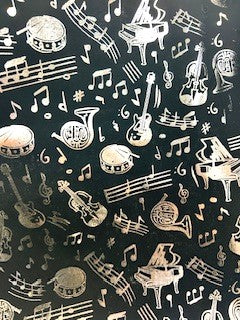 Metallic Music Blanket and Gift