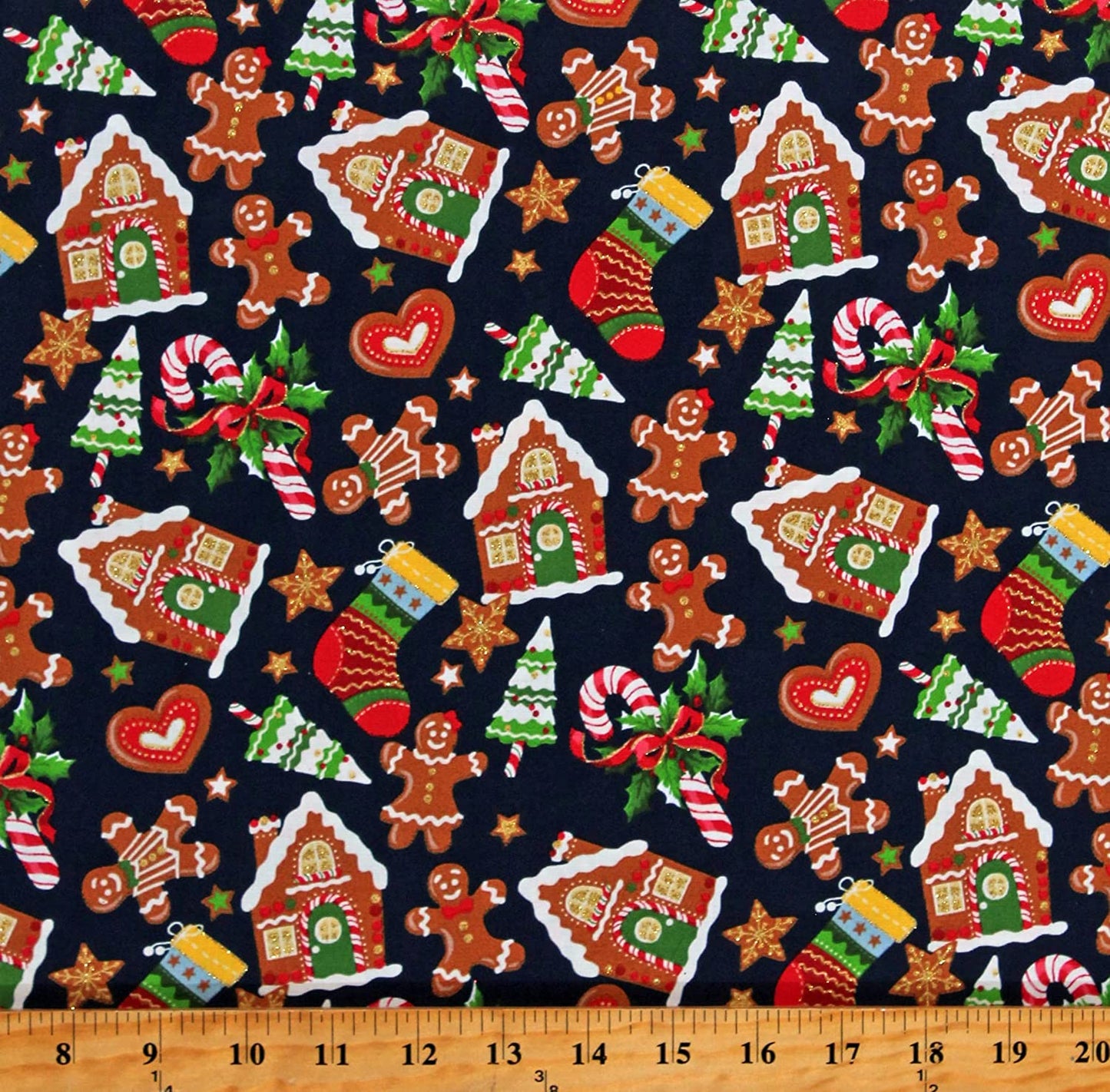 Beautiful Gingerbread Reversible Blanket