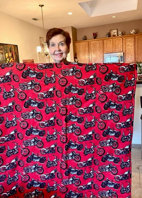 Perfect Motor Cycle RIder Gift and Blanket!