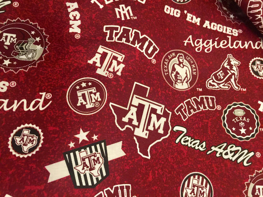 Texas A&M Aggie designer reversible lap quilt/blanket