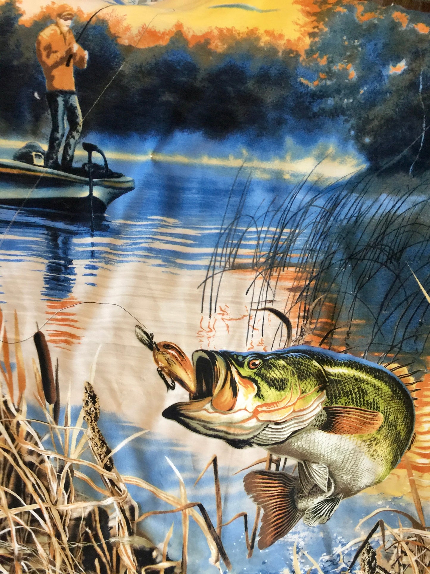Beautiful designer fishing blanket/quilt