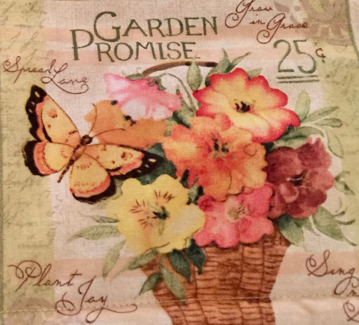 The most beautiful flower garden blanket and reversible