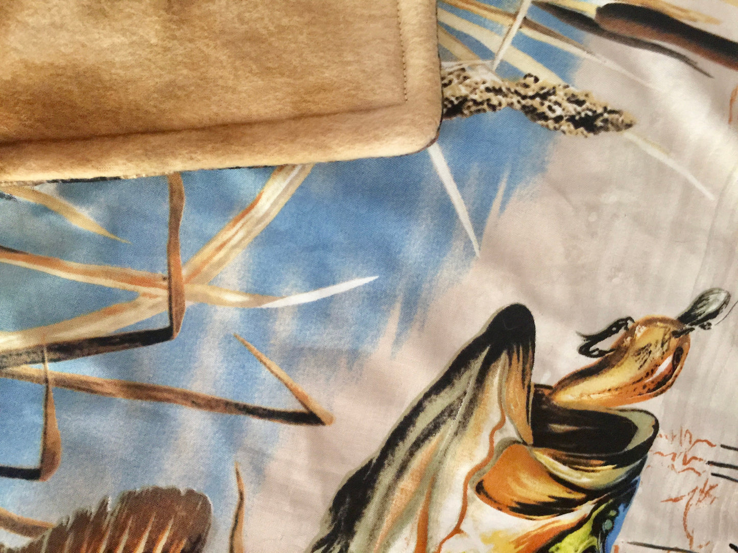 Beautiful designer fishing blanket/quilt