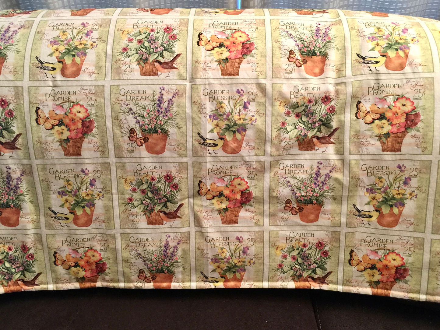 The most beautiful flower garden blanket and reversible