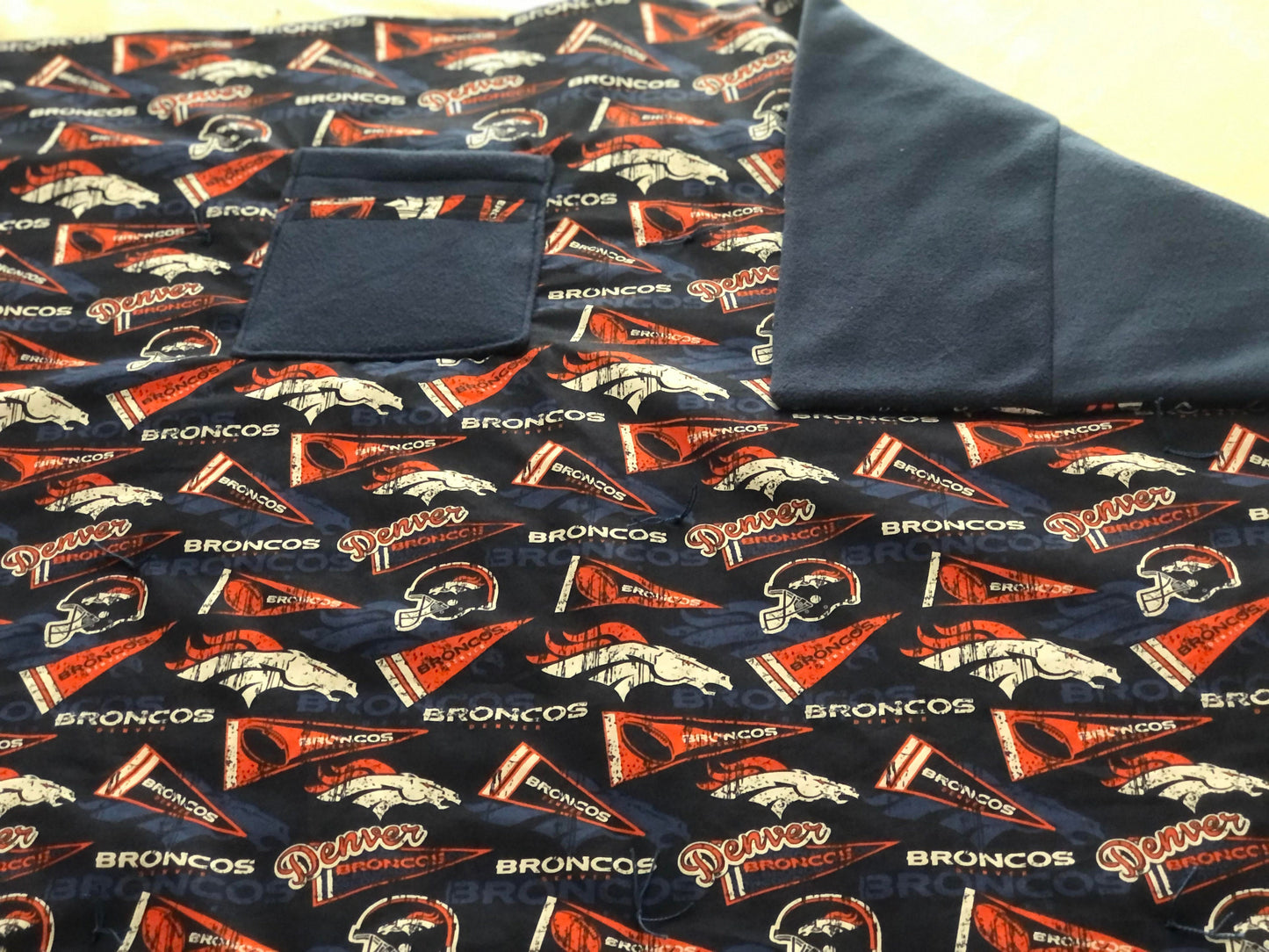 Denver Broncos Throw and Lap Quilt