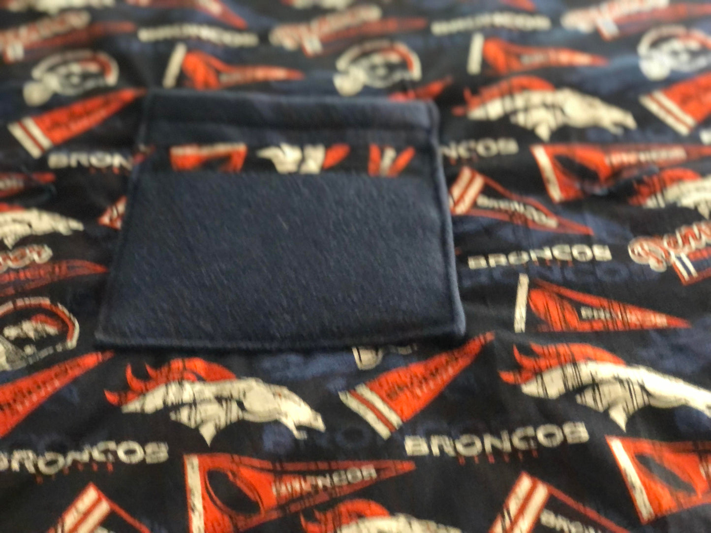 Denver Broncos Throw and Lap Quilt