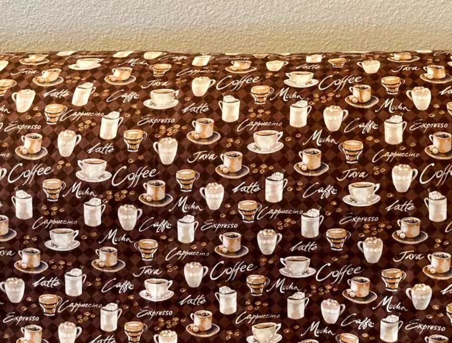 Coffee anyone? Cozy blanket features all your favs!