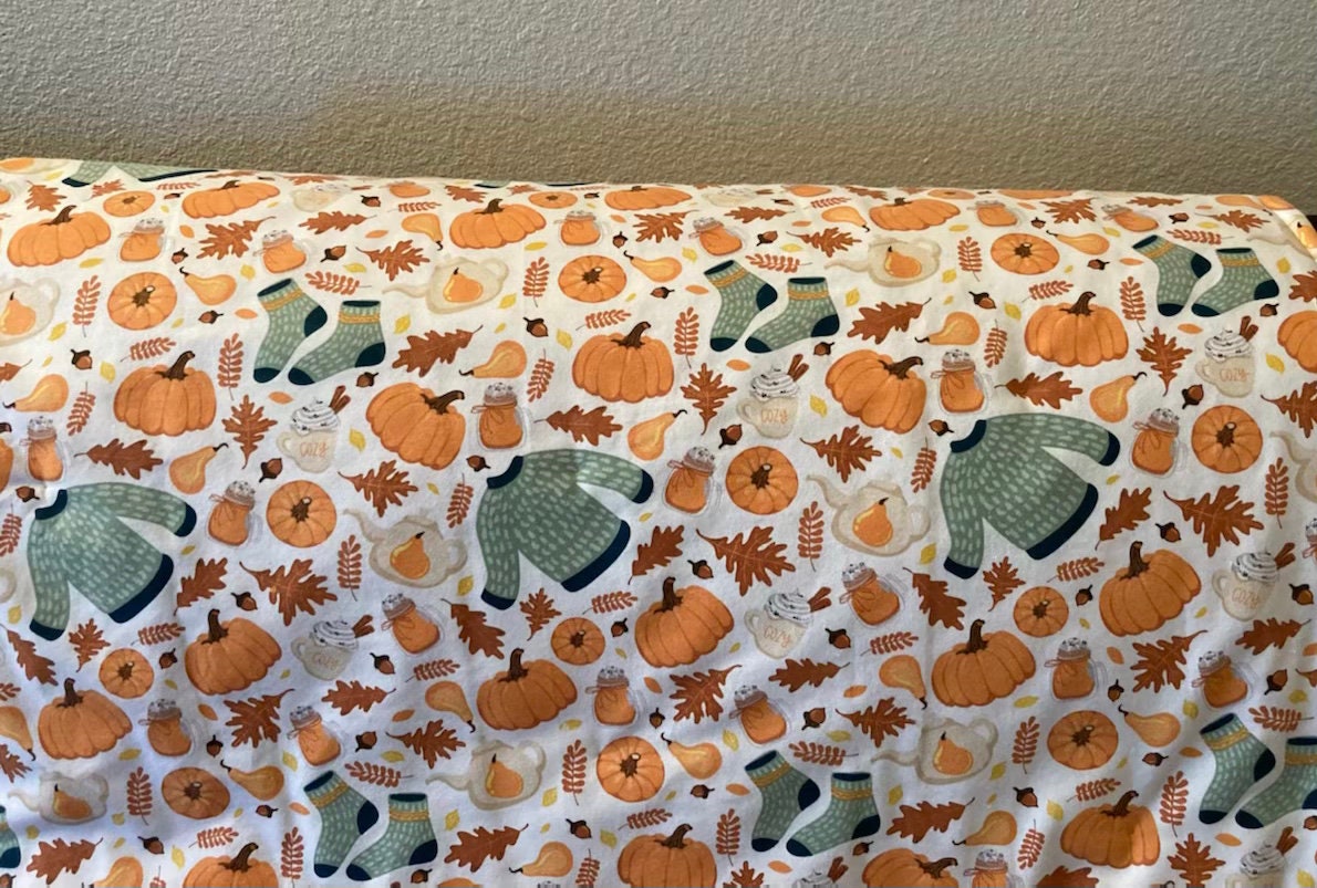 Cozy fall blanket featuring your favorite fall things