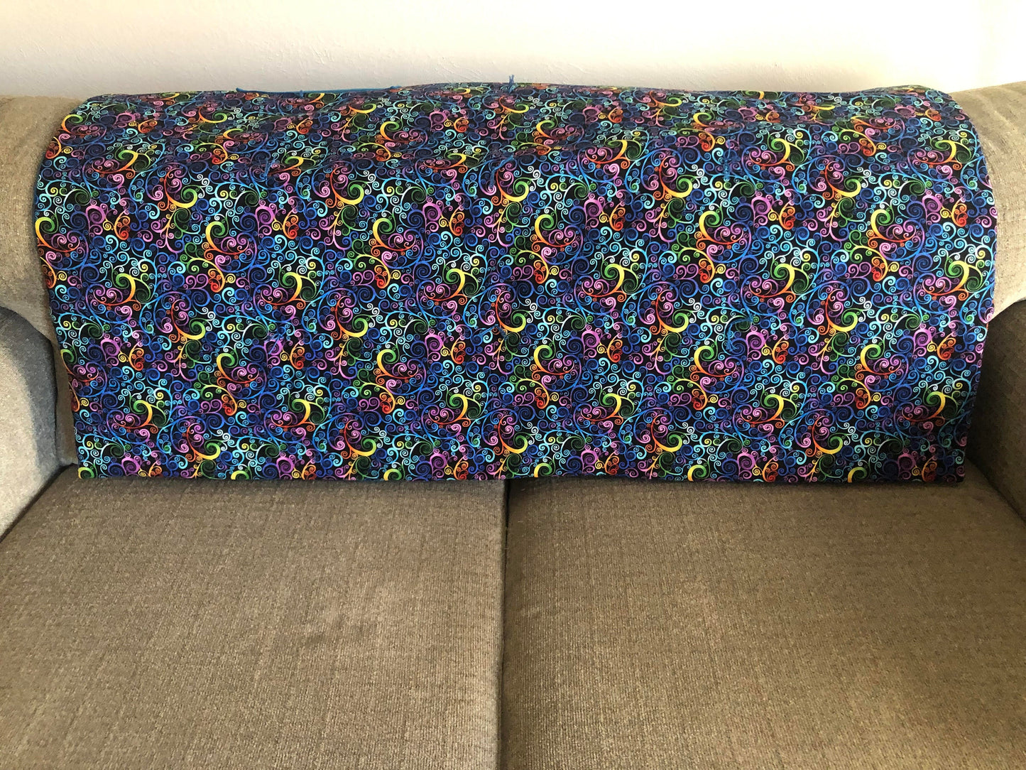 Beautiful Throw/Lap Quilt of Vibrant Colors