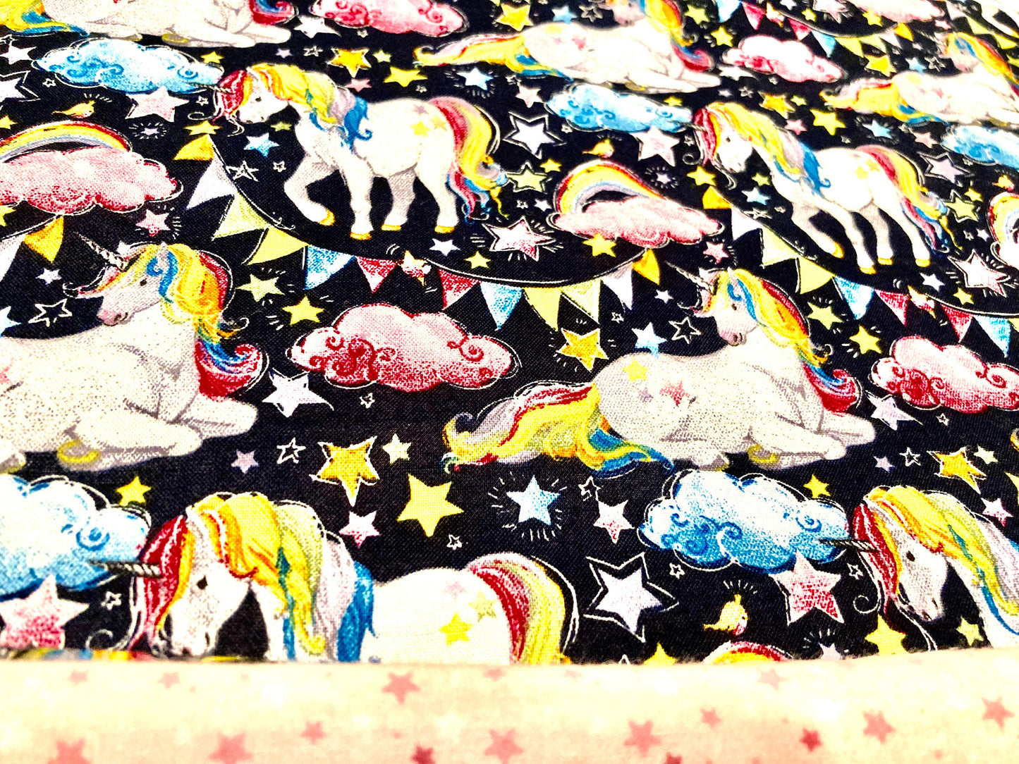 Gorgeous designer unicorn with rainbow mane and tail blanket