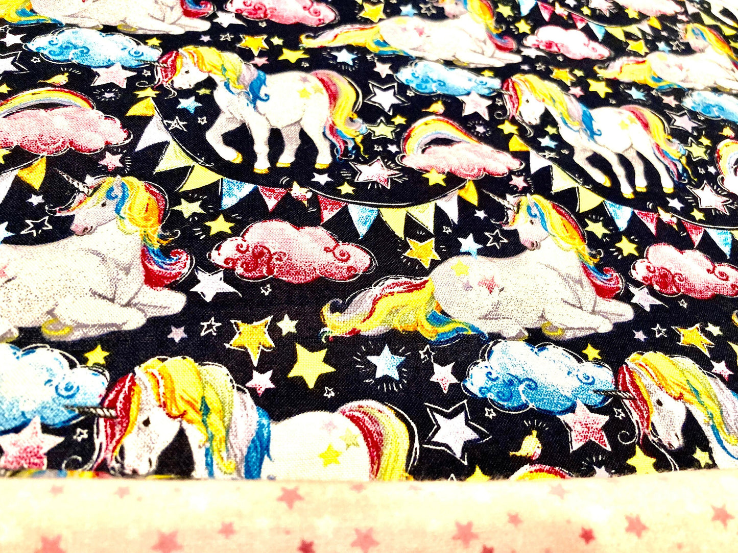 Gorgeous designer unicorn with rainbow mane and tail blanket