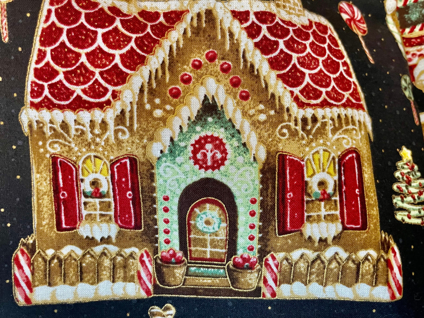 Beautiful Gingerbread Houses Christmas blanket