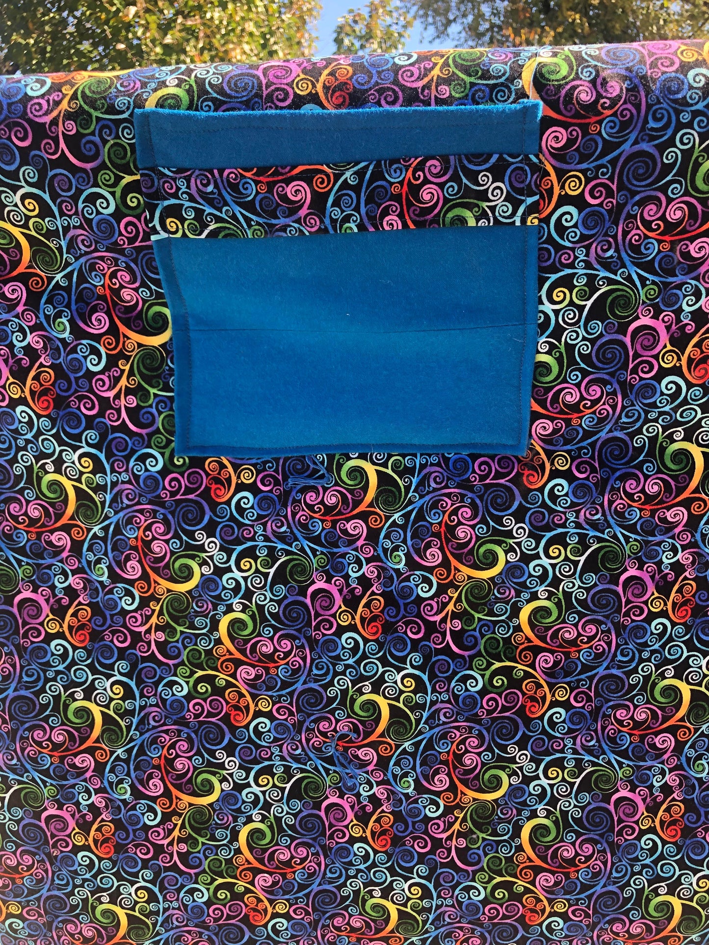 Beautiful Throw/Lap Quilt of Vibrant Colors