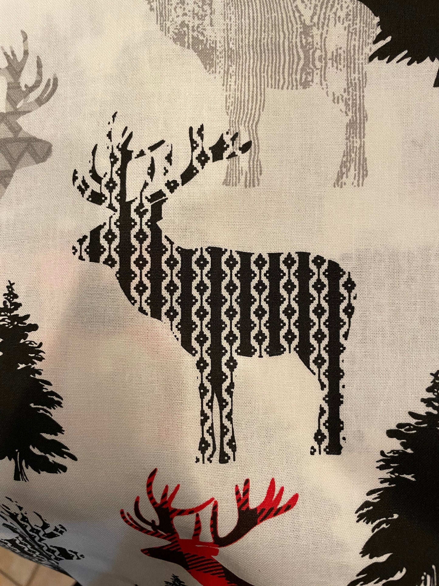 Cozy cabin Christmas reversible blanket throw