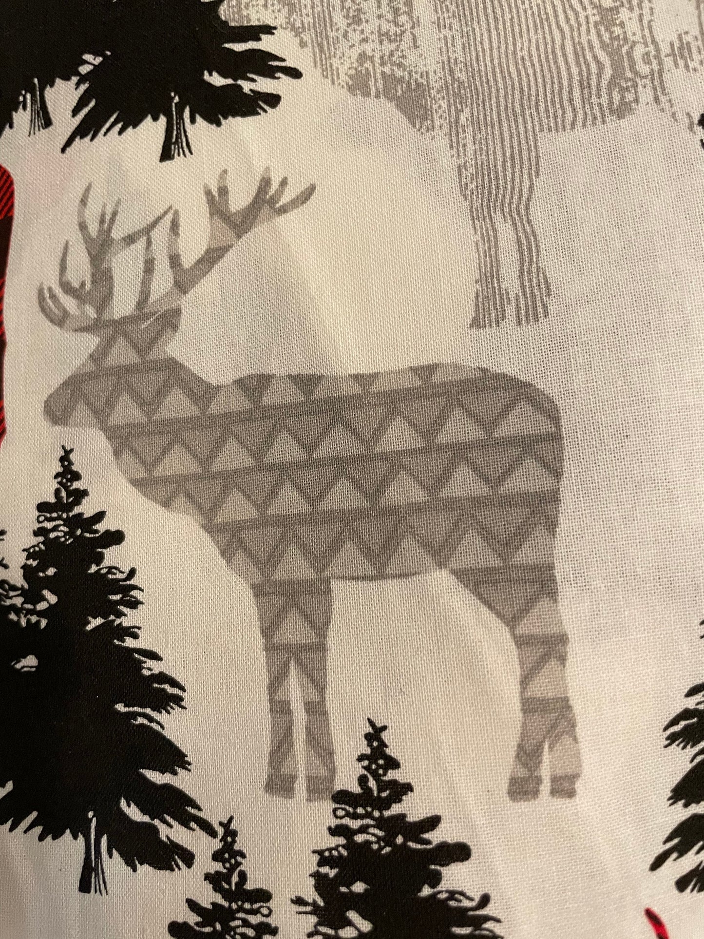 Cozy cabin Christmas reversible blanket throw