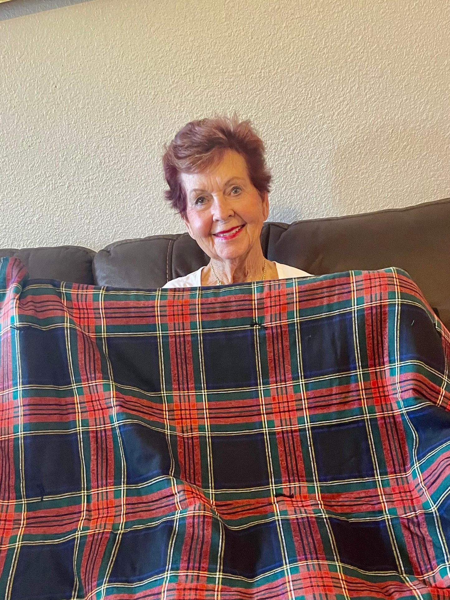 Cozy cabin Christmas reversible blanket throw