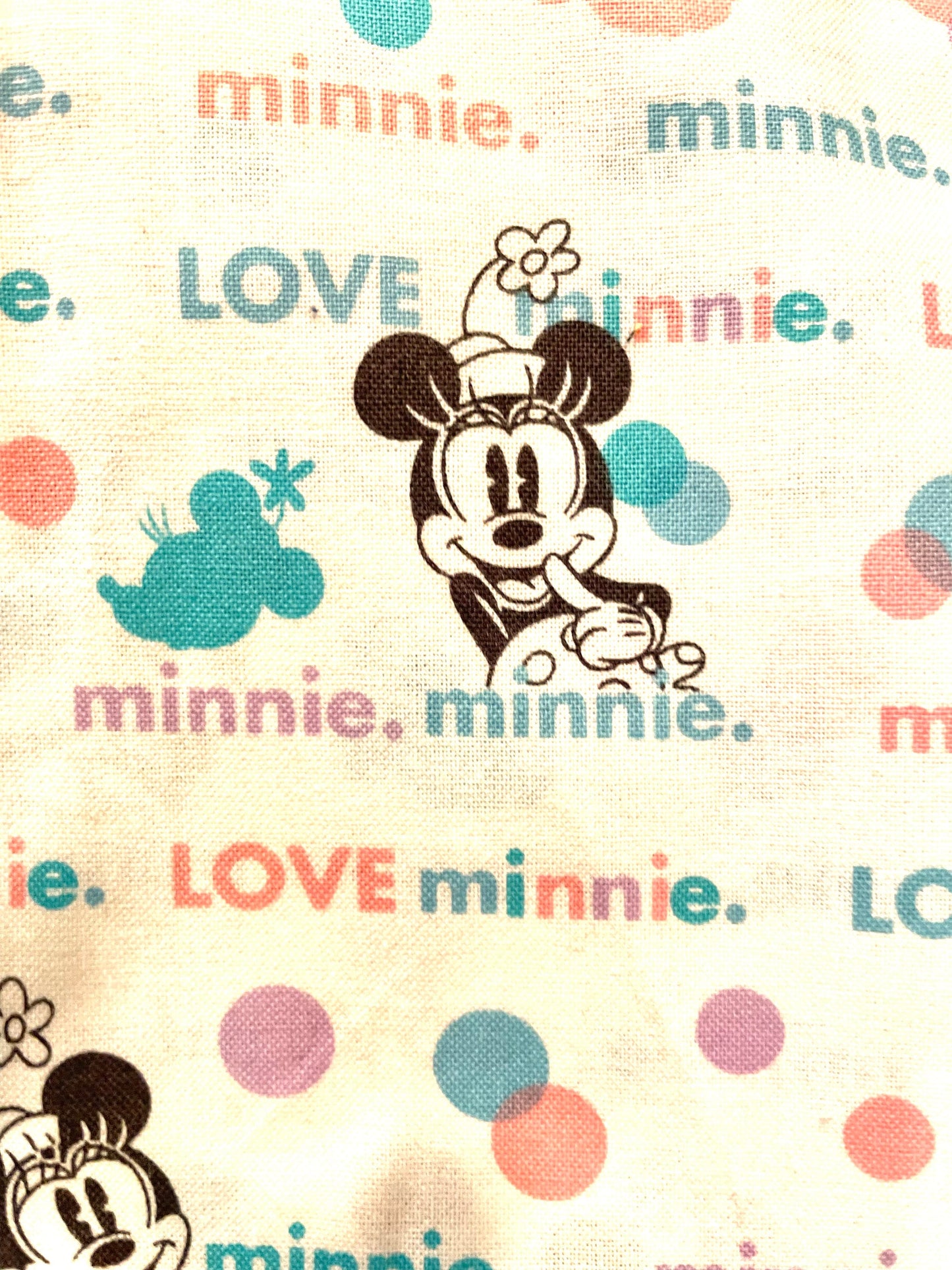 I Love Minnie Mouse reversible blanket