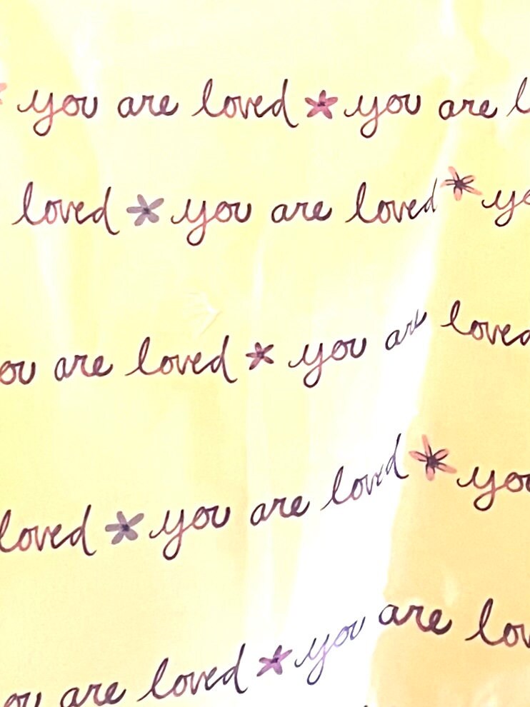 Sweet You Are Loved reversible blanket