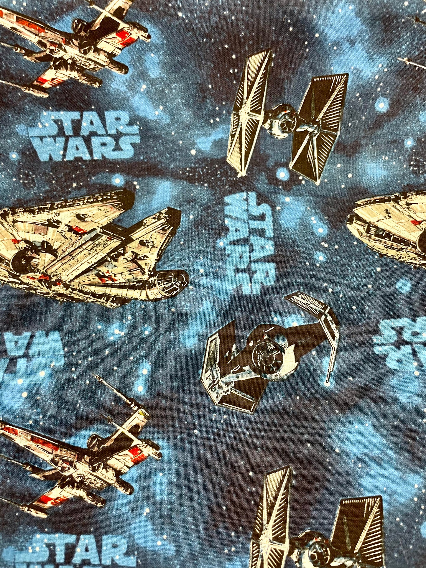 Ultimate Star Wars fighter jets and millennium falcon blanket!