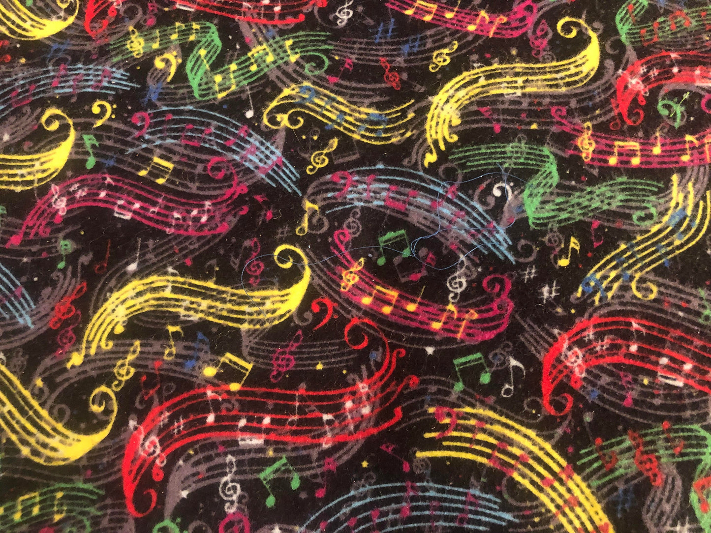 Warm Music Flannel Lap Quilt/Blanket