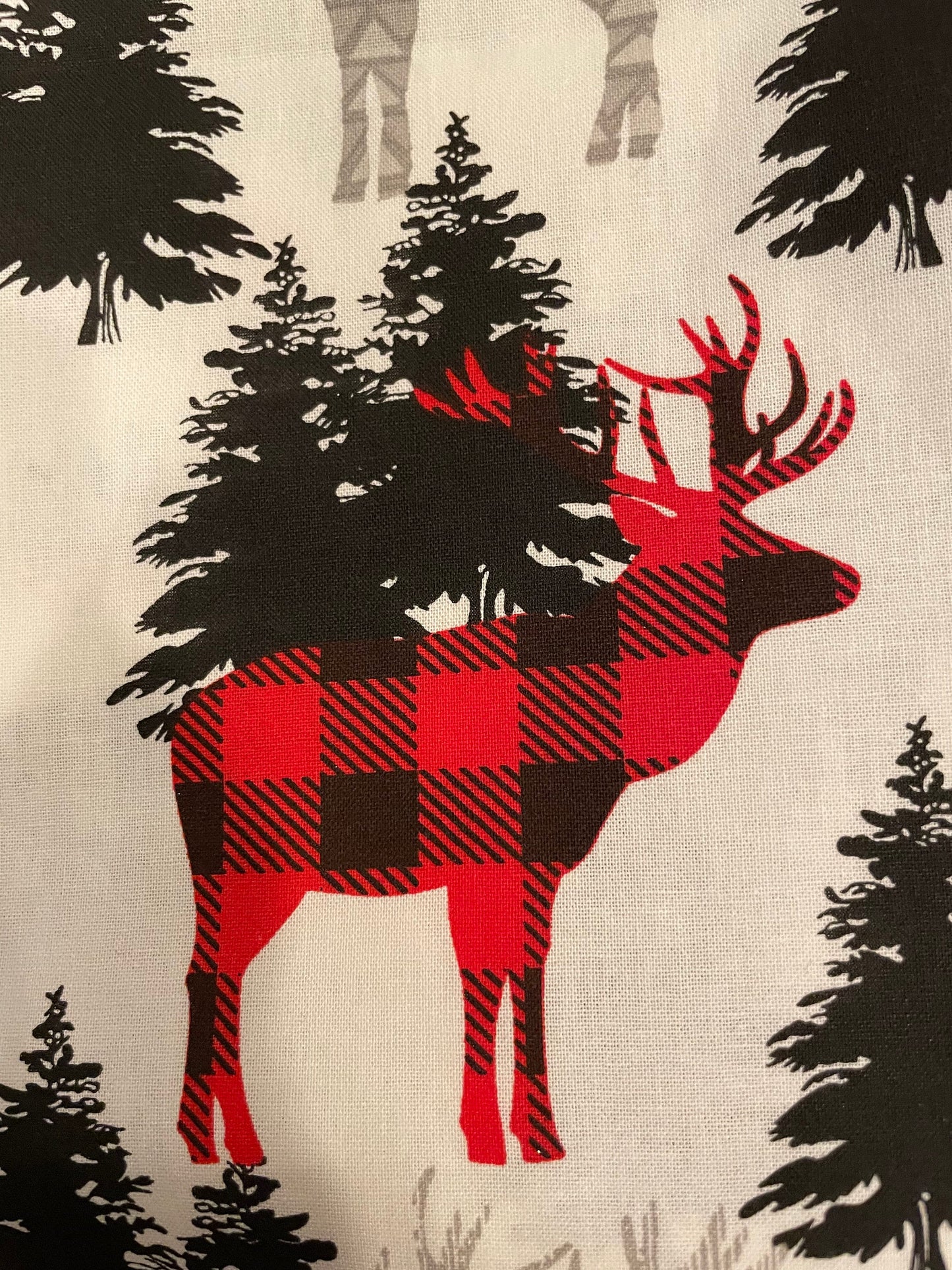 Cozy cabin Christmas reversible blanket throw