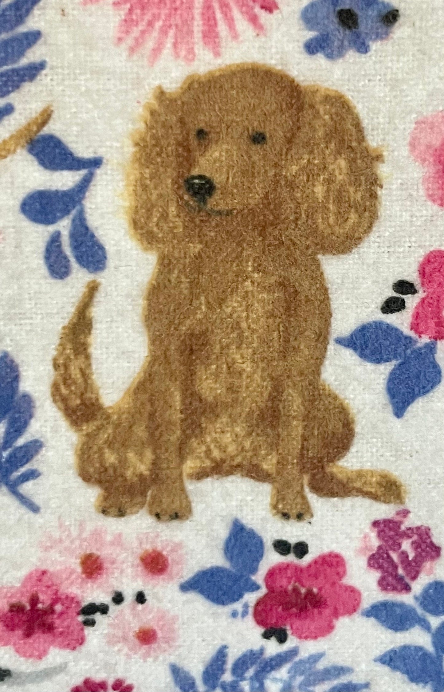 Every favorite dog and beautiful flowers dog lover dream blanket!