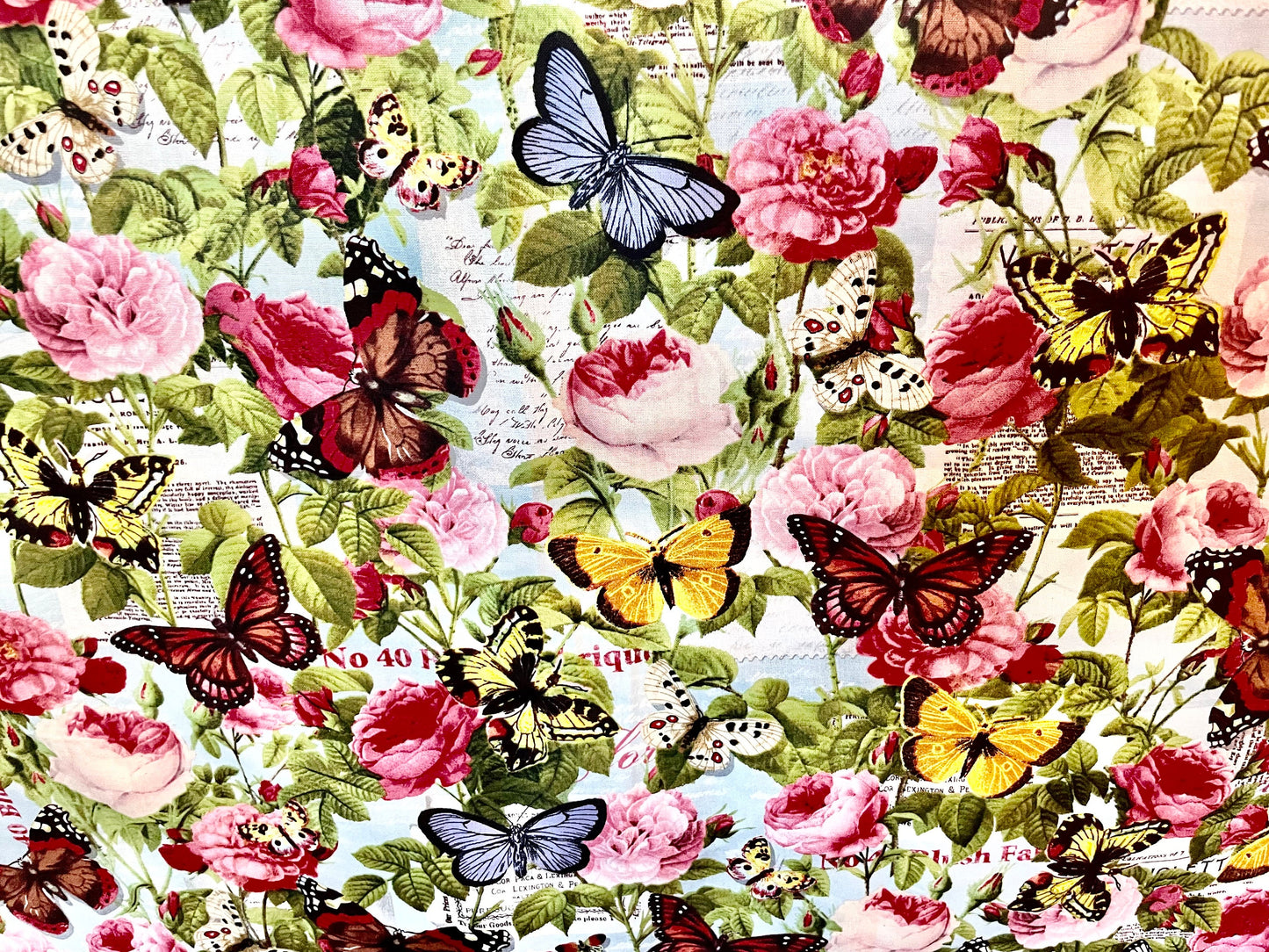 Beautiful Butterflies and Flowers Reversible Blanket
