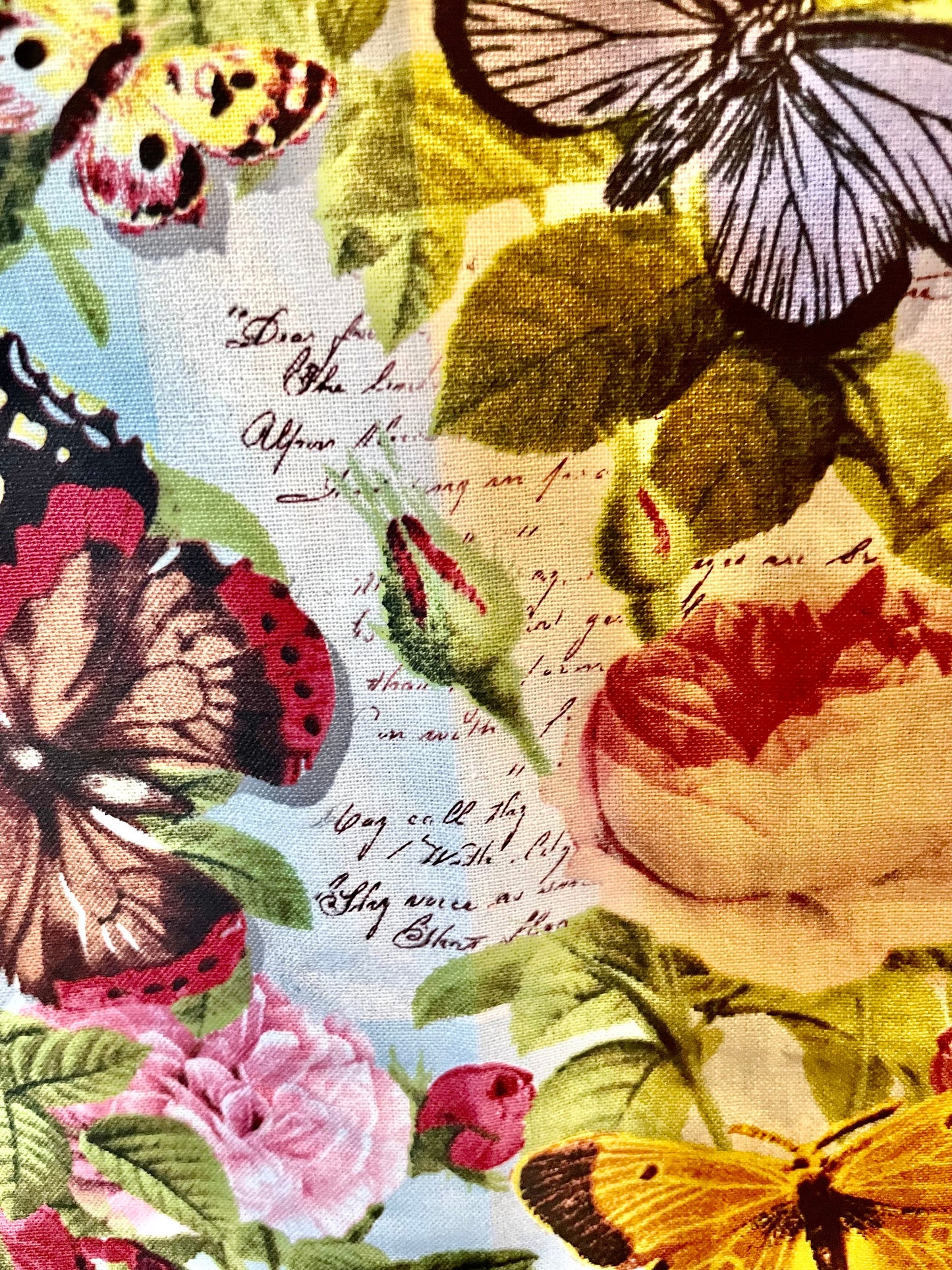 Beautiful Butterflies and Flowers Reversible Blanket