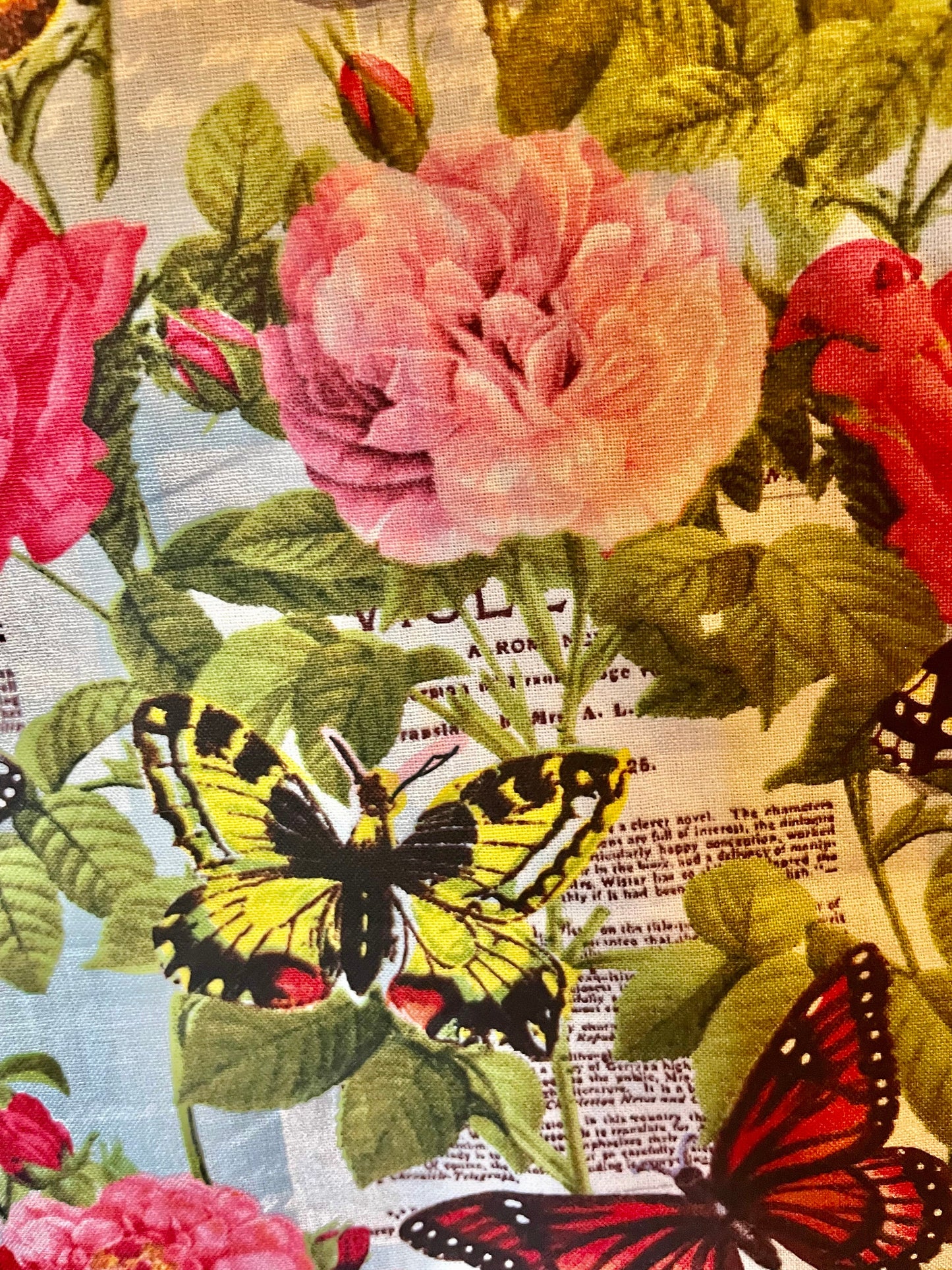 Beautiful Butterflies and Flowers Reversible Blanket