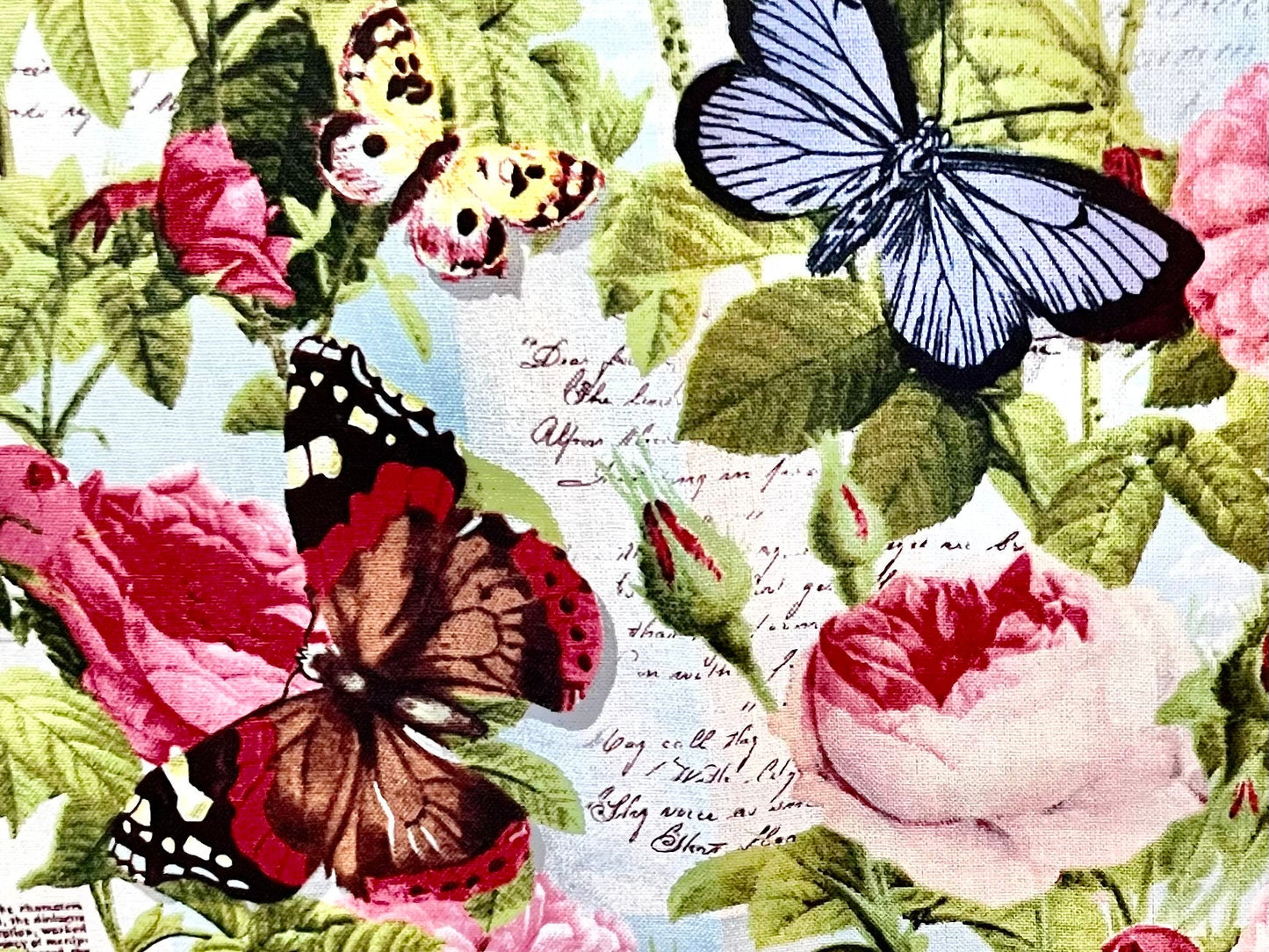 Beautiful Butterflies and Flowers Reversible Blanket