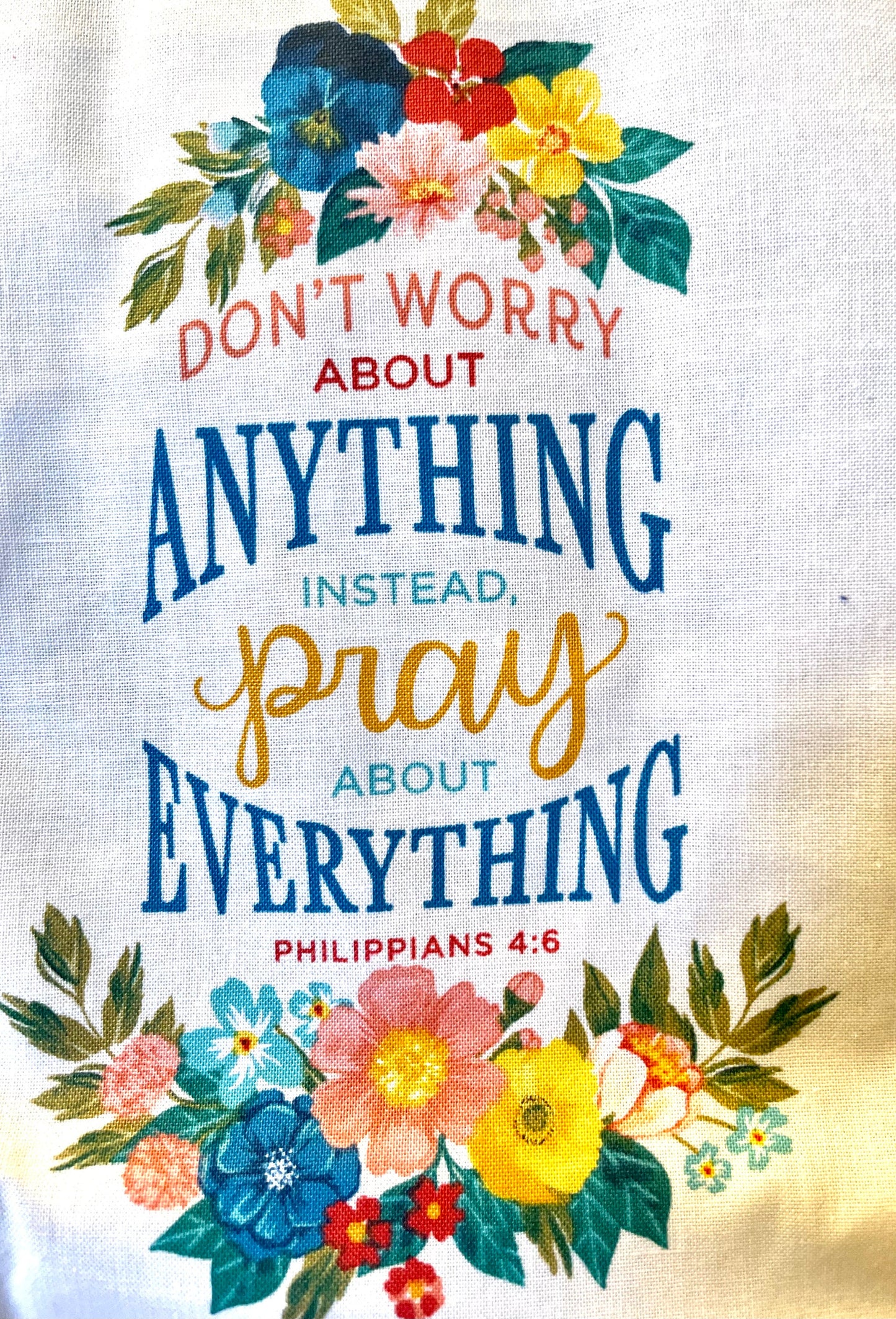 Beautiful, Christian Scriptures and Flowers blanket