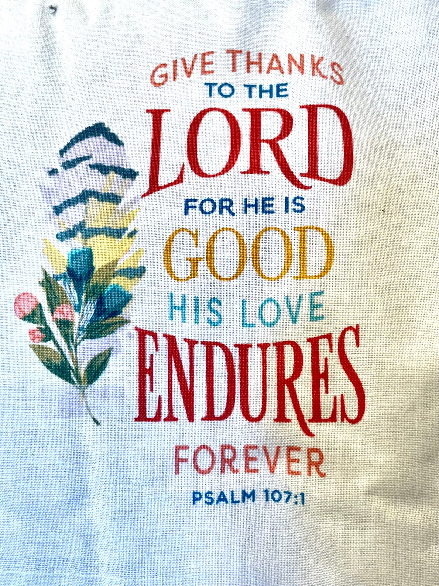 Beautiful, Christian Scriptures and Flowers blanket